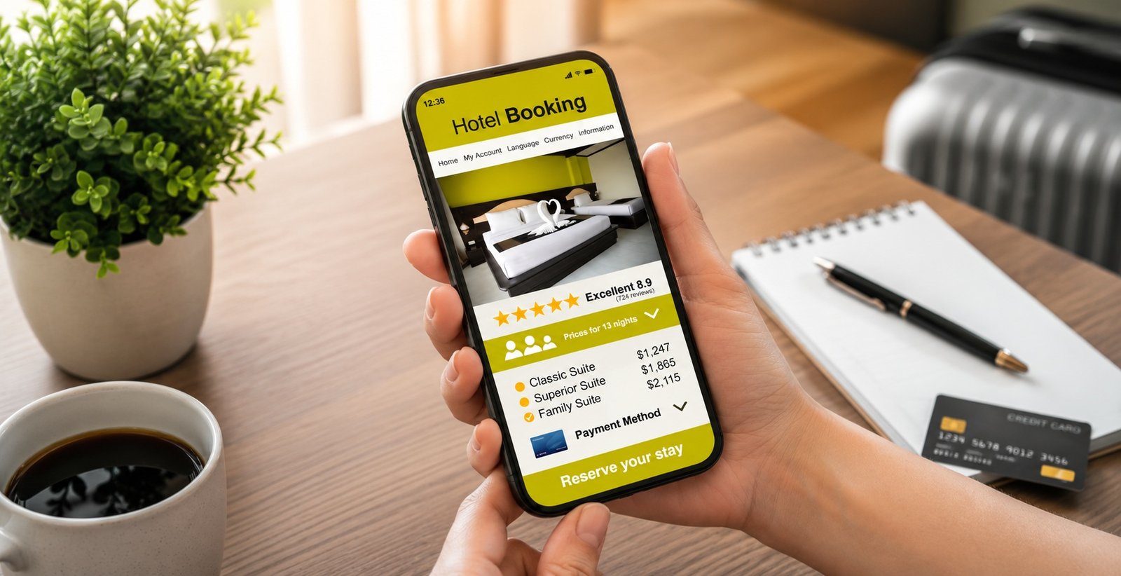 hotel booking page